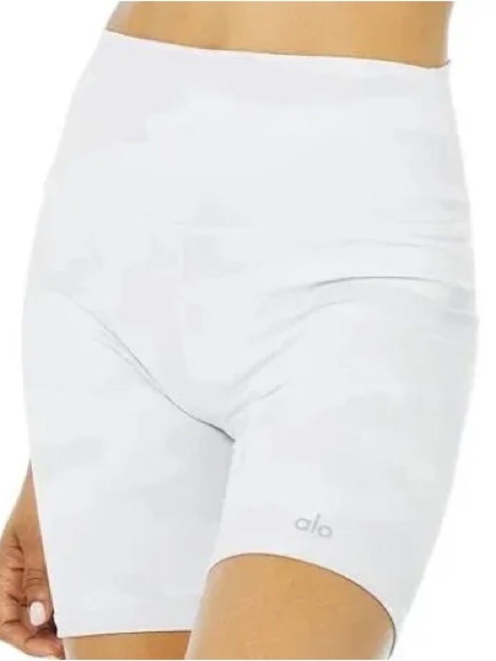 Alo Yoga Women's High Waist Vapor Short White  Camo